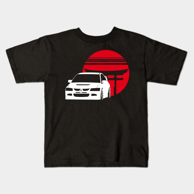 mitsubishi evolution Kids T-Shirt by sok3